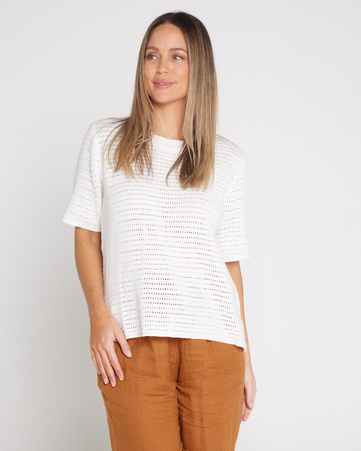 Sylvie Knit Tee - Lotus