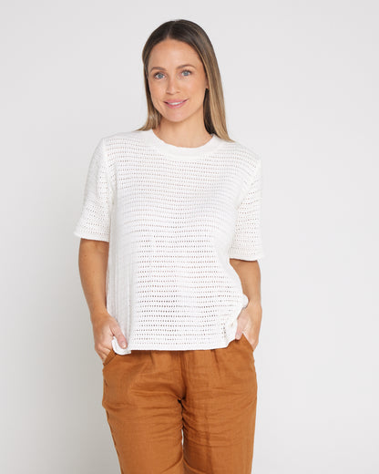 Sylvie Knit Tee - Lotus