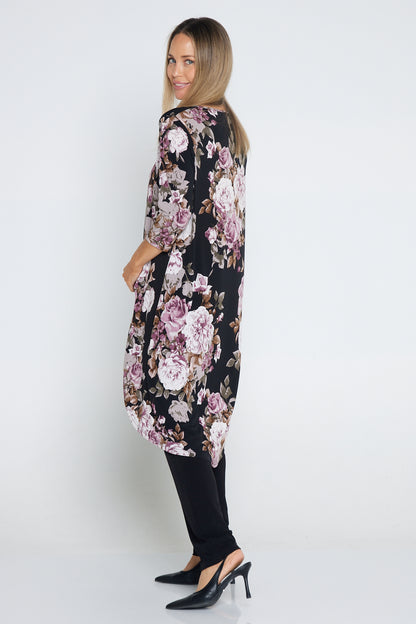 Howey Tunic - Mauve Roses