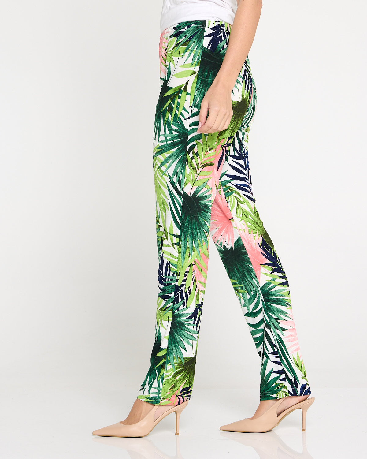 Gianna Printed Pants - Tropical Palm