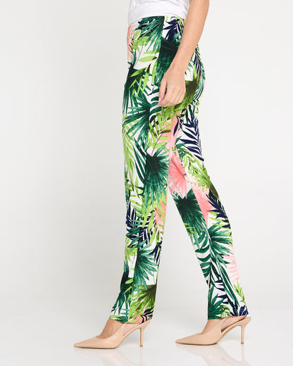 Gianna Printed Pants - Tropical Palm