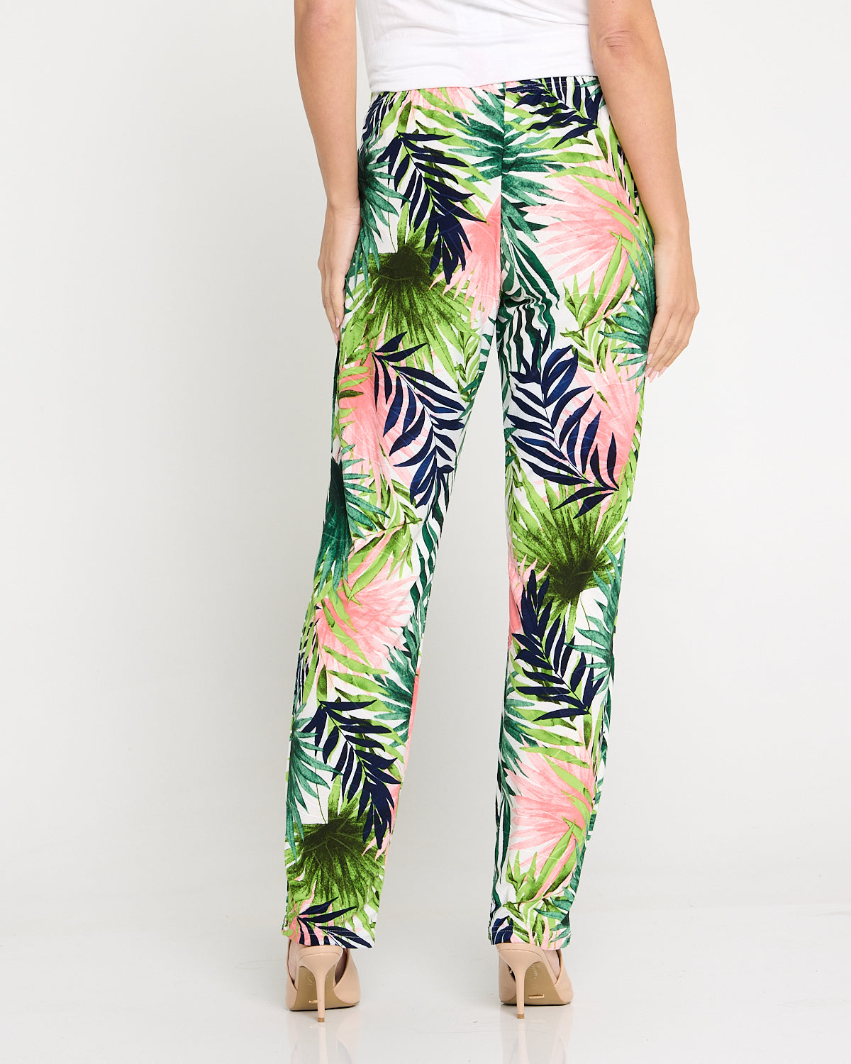 Gianna Printed Pants - Tropical Palm