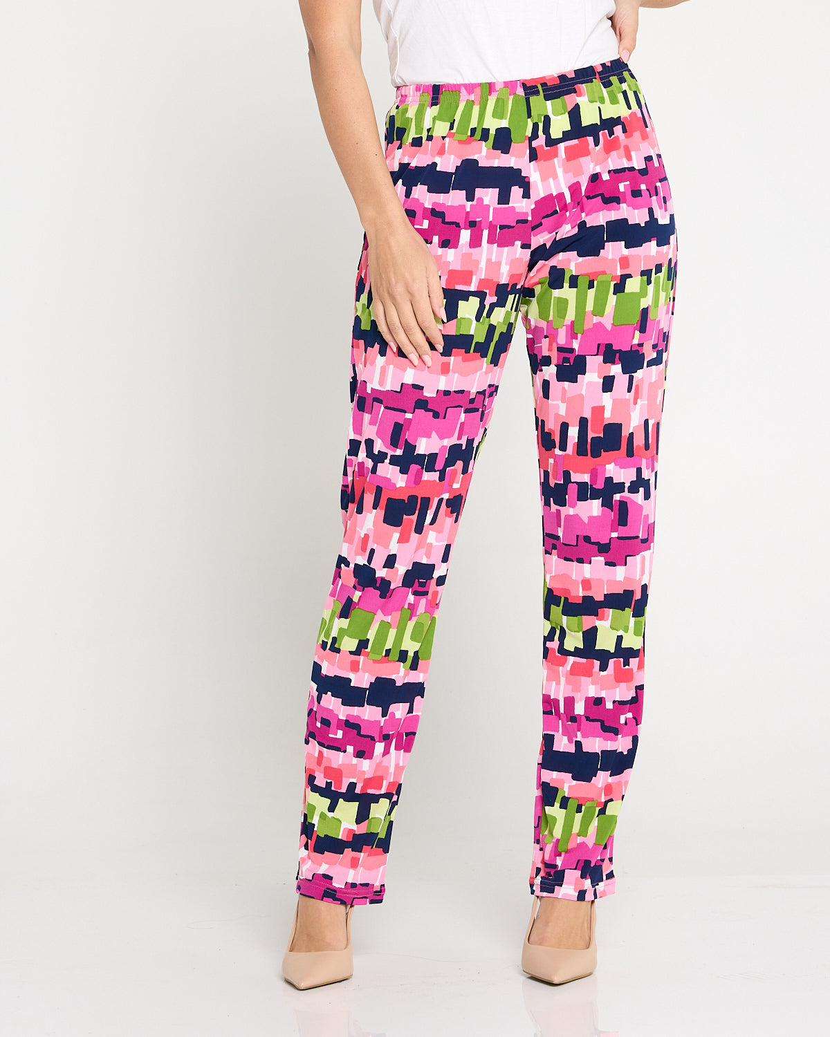 Gianna Printed Pants - Electric Mosaic