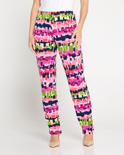Gianna Printed Pants - Electric Mosaic