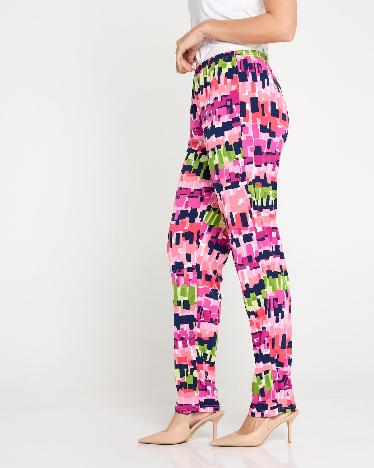 Gianna Printed Pants - Electric Mosaic