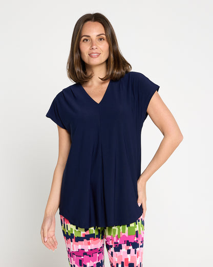Ashlyn Top - Navy