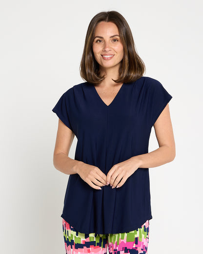 Ashlyn Top - Navy