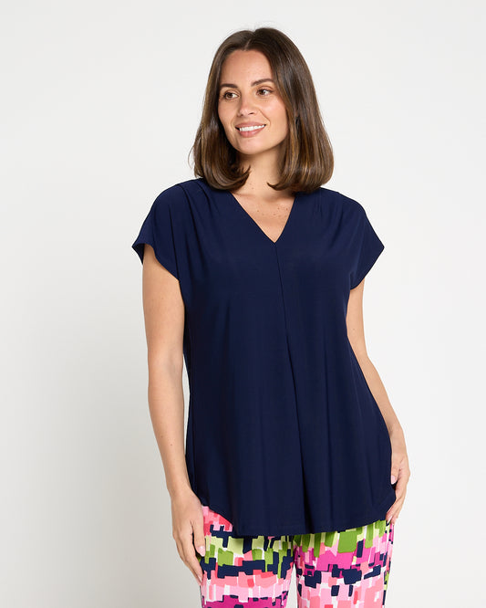 Ashlyn Top - Navy