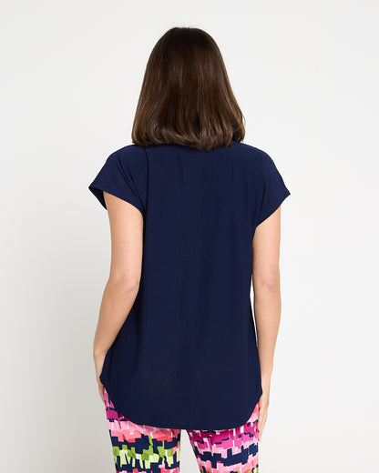 Ashlyn Top - Navy