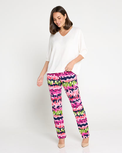 Gianna Printed Pants - Electric Mosaic