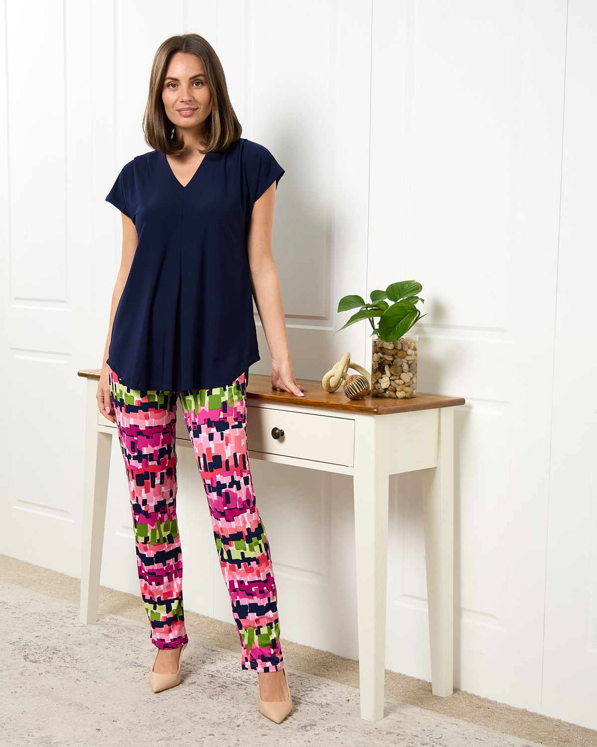 Ashlyn Top - Navy