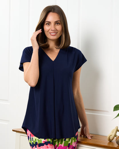 Ashlyn Top - Navy