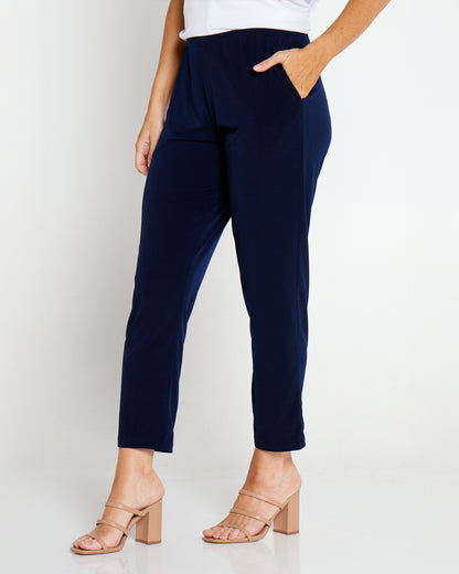 Gianna Pocket Pants Petite - Navy