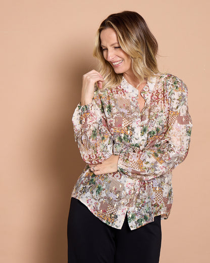 Kallista Blouse - Antique Garden