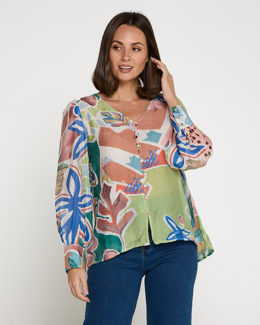 Isadora Blouse - Contemporary Art