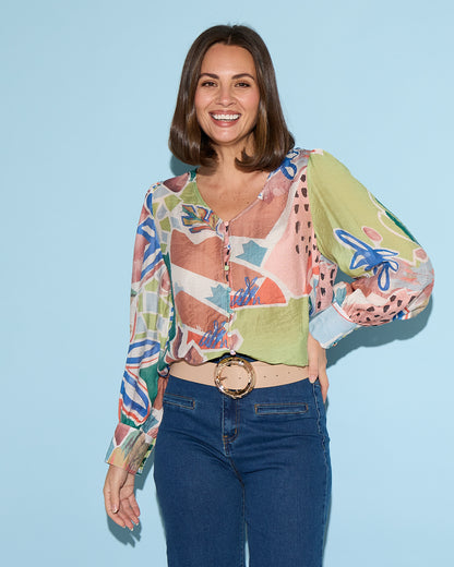 Isadora Blouse - Contemporary Art