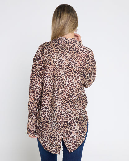 Alani Shirt - Leopard Print