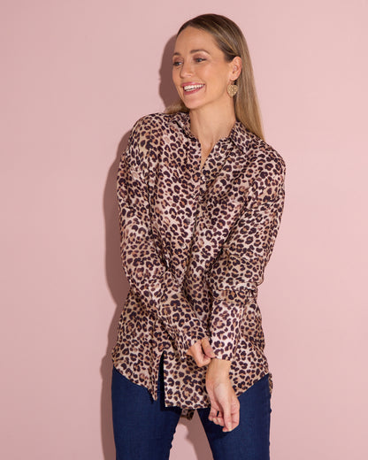 Alani Shirt - Leopard Print