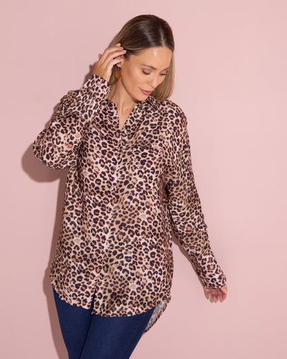 Alani Shirt - Leopard Print