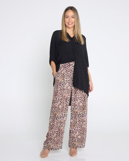 Zuri Pants - Leopard Print