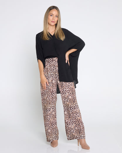 Zuri Pants - Leopard Print