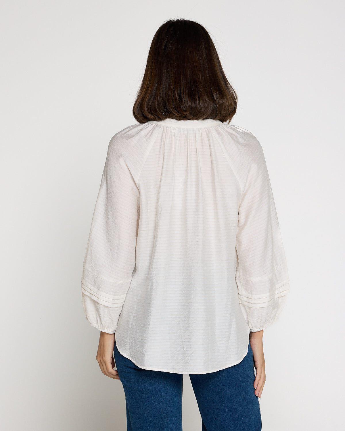 Celestina Blouse - Ivory Shell