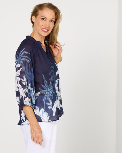 Campania Top - Midnight Palm