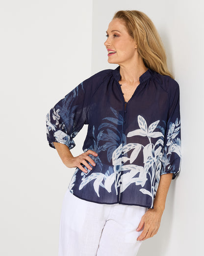 Campania Top - Midnight Palm