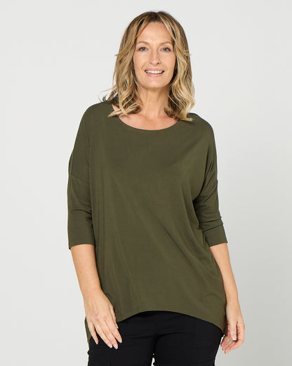 Irena Bamboo Top - Khaki