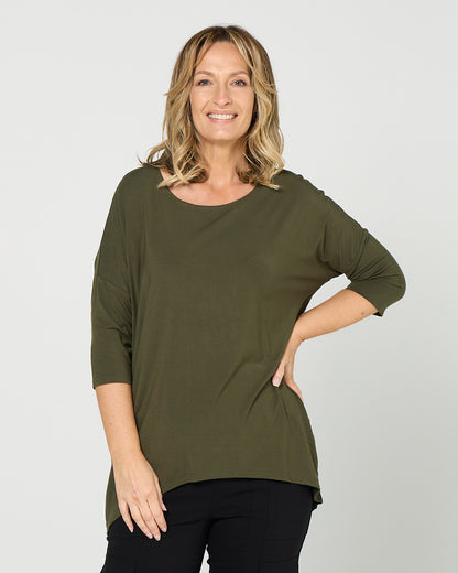 Irena Bamboo Top - Khaki