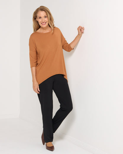 Irena Bamboo Top - Rust