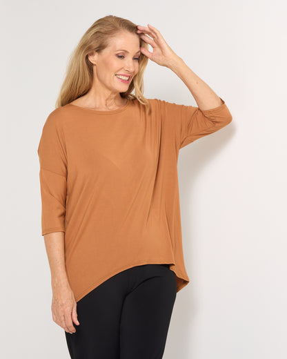 Irena Bamboo Top - Rust