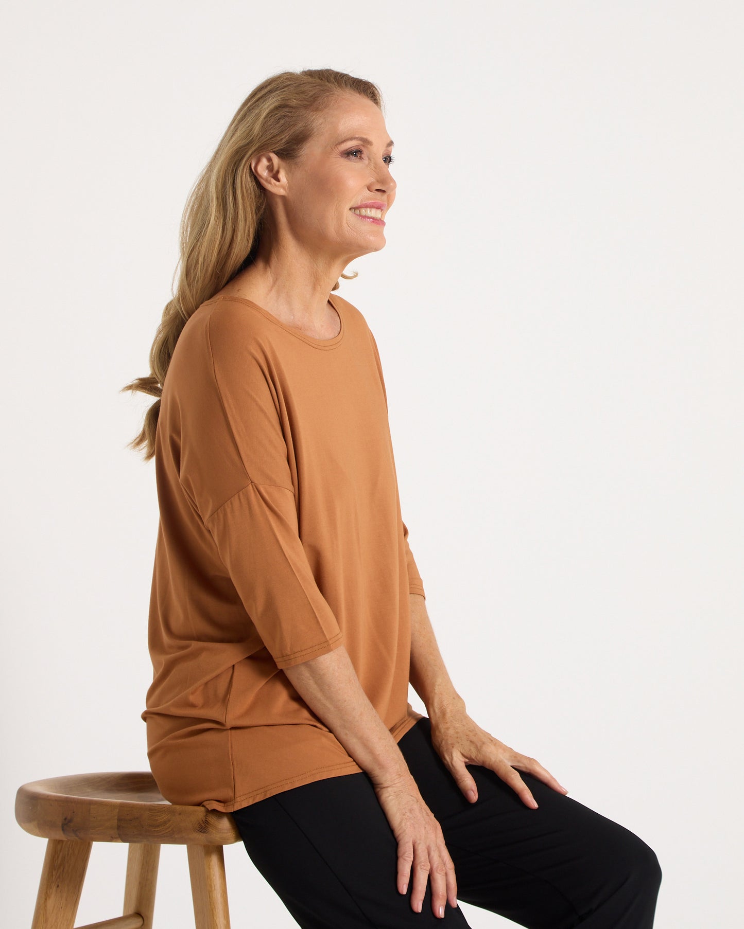 Irena Bamboo Top - Rust