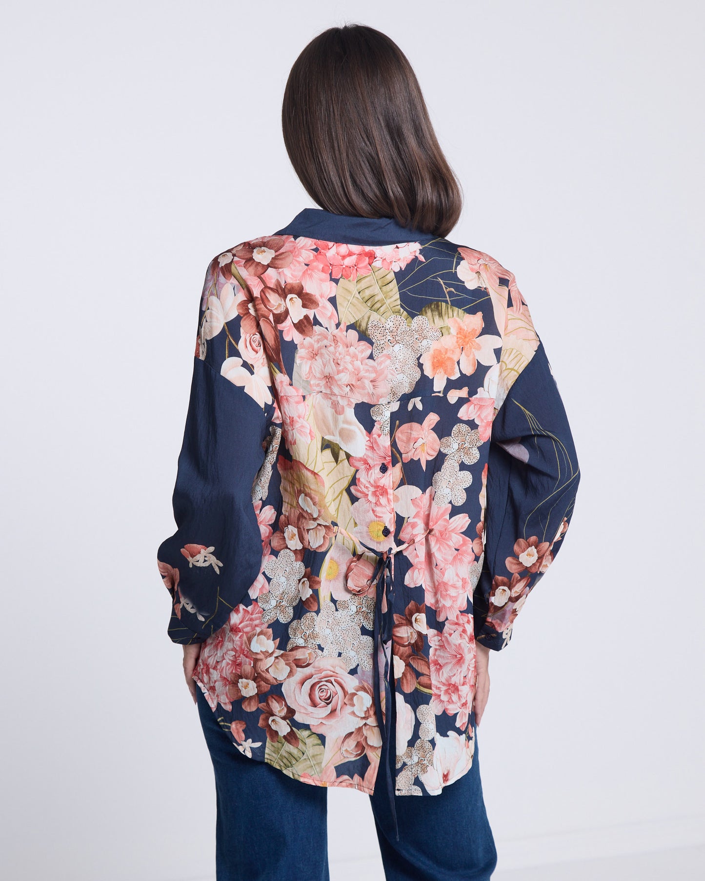 Marcela Blouse - Navy Floral