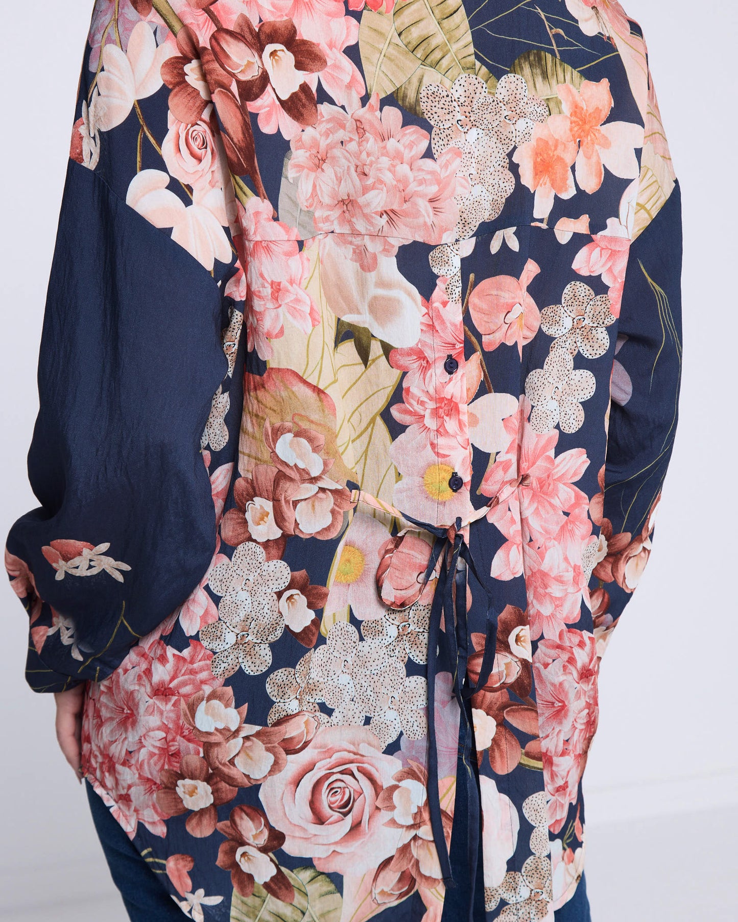 Marcela Blouse - Navy Floral