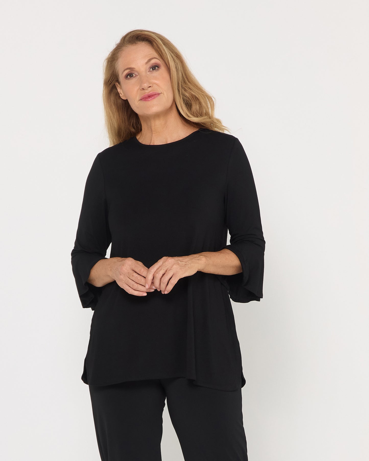 Lacey Bamboo Top - Black