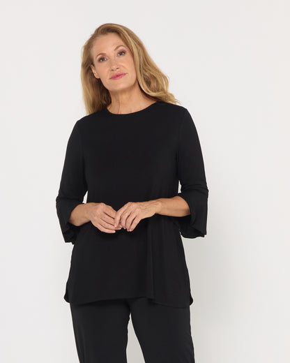 Lacey Bamboo Top - Black