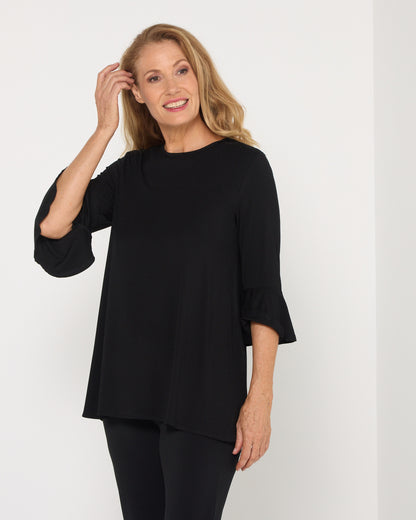 Lacey Bamboo Top - Black