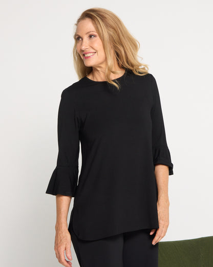 Lacey Bamboo Top - Black