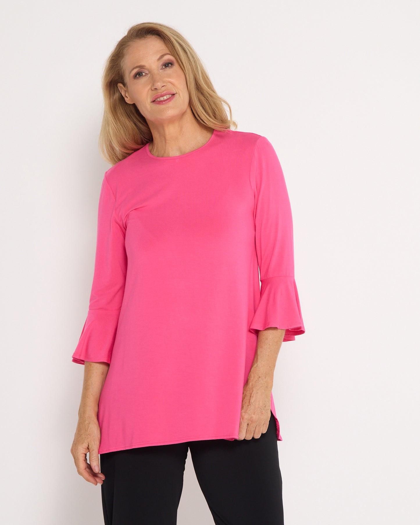 Lacey Bamboo Top - Hot Pink