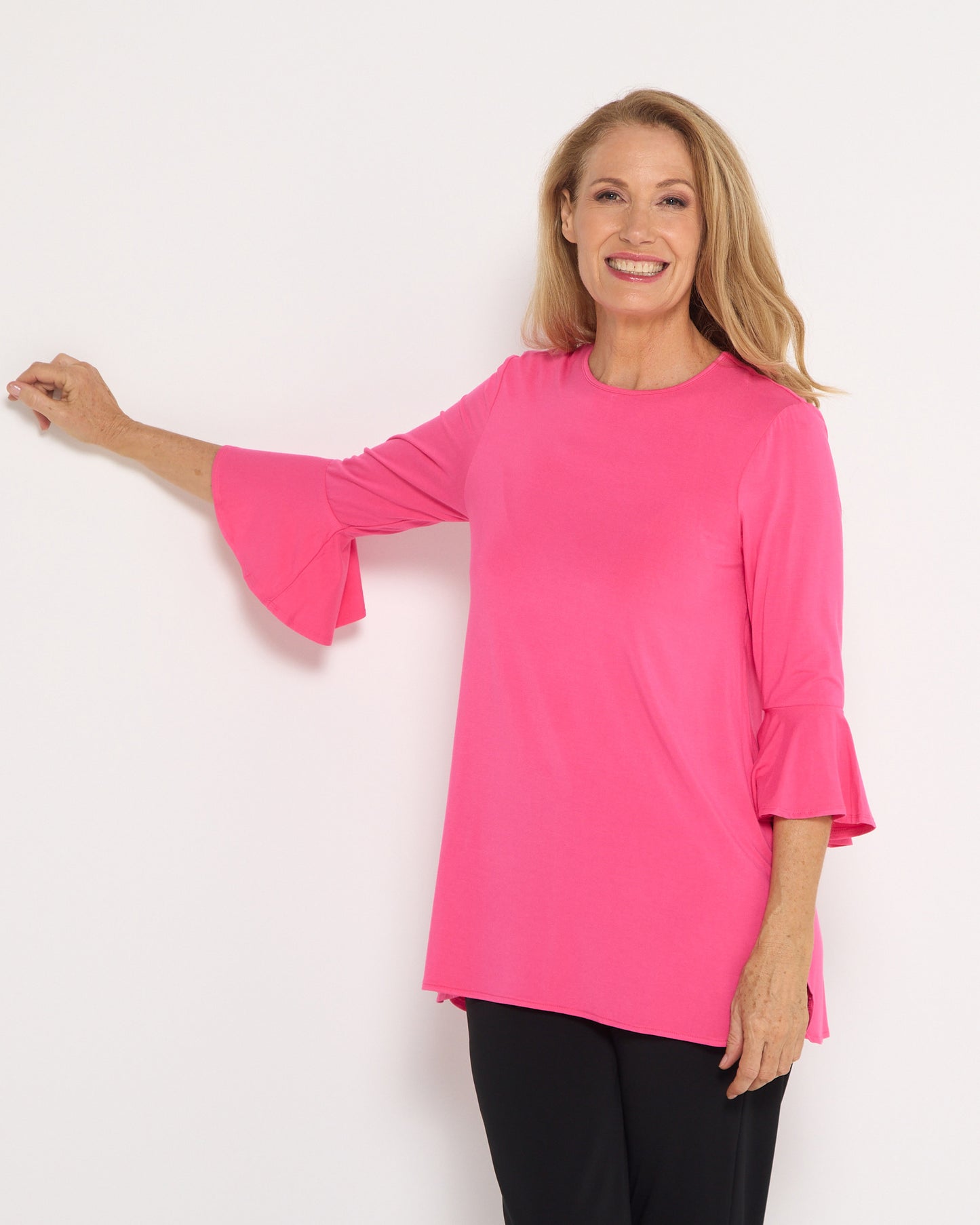 Lacey Bamboo Top - Hot Pink