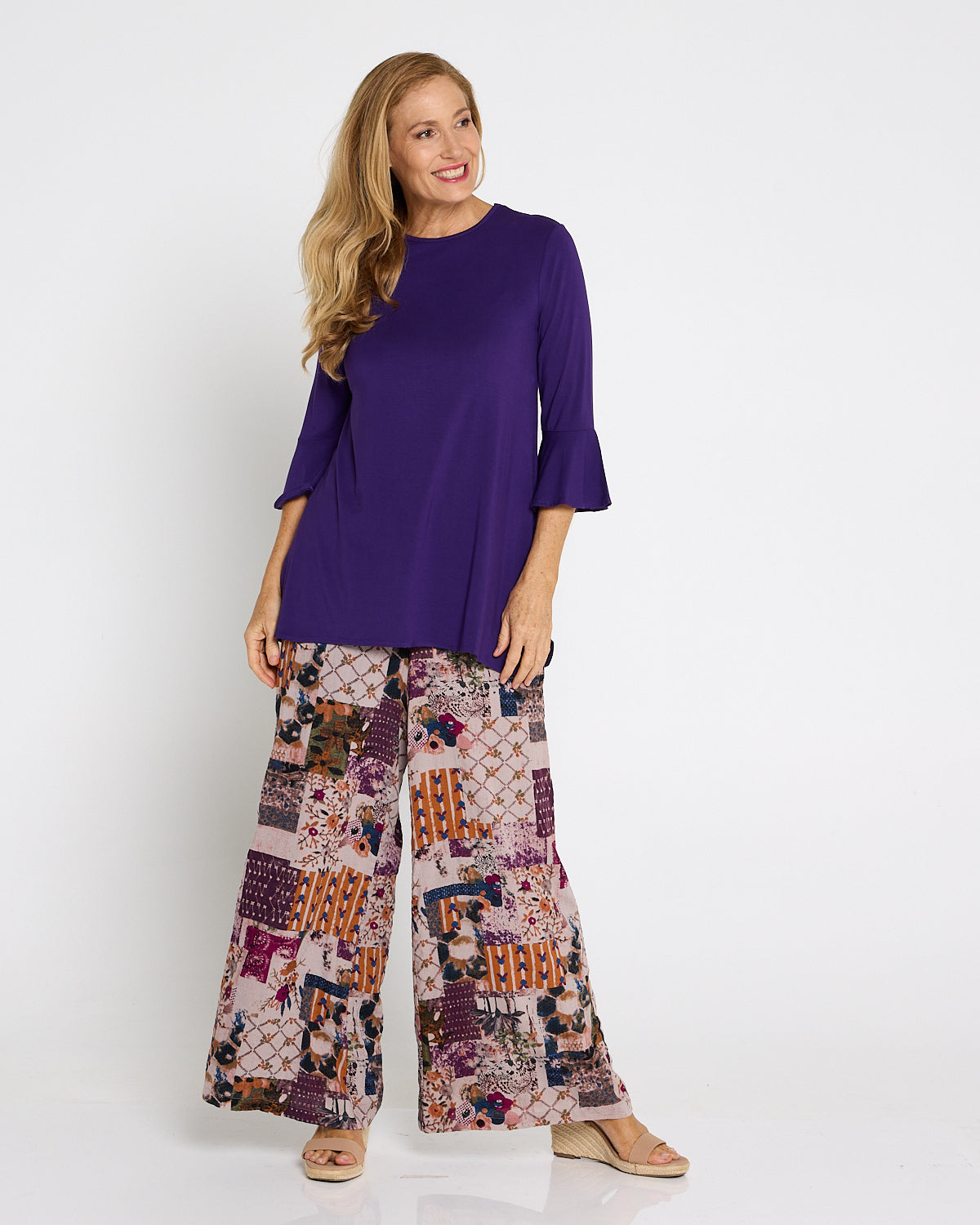 Lacey Bamboo Top - Purple