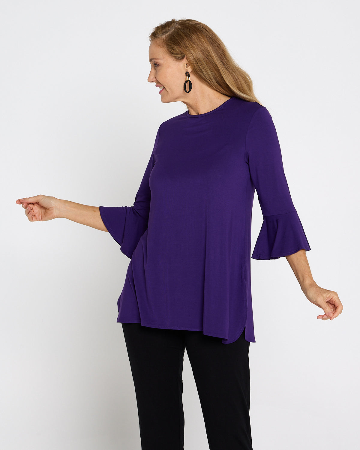 Lacey Bamboo Top - Purple