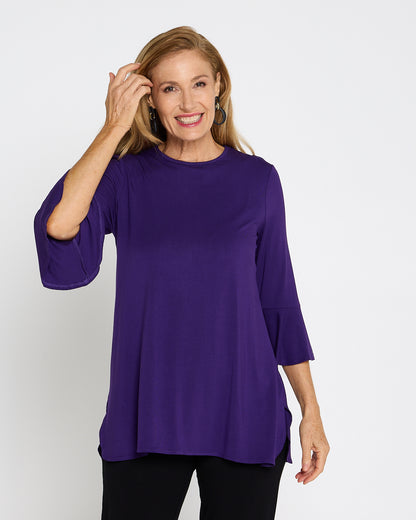 Lacey Bamboo Top - Purple