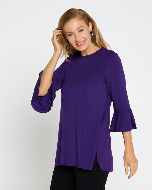 Lacey Bamboo Top - Purple