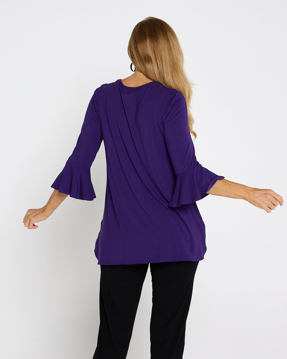 Lacey Bamboo Top - Purple