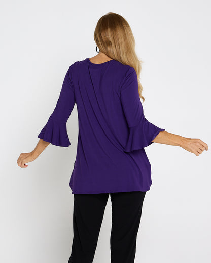 Lacey Bamboo Top - Purple