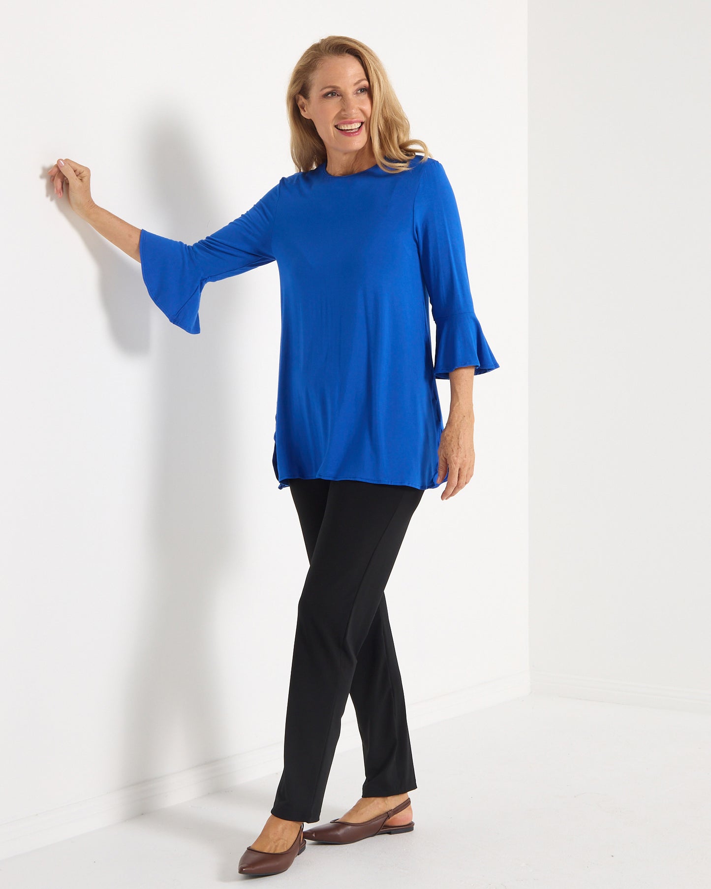Lacey Bamboo Top - Royal Blue