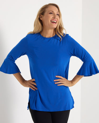 Lacey Bamboo Top - Royal Blue