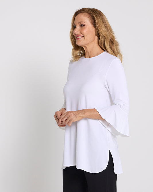 Lacey Bamboo Top - White